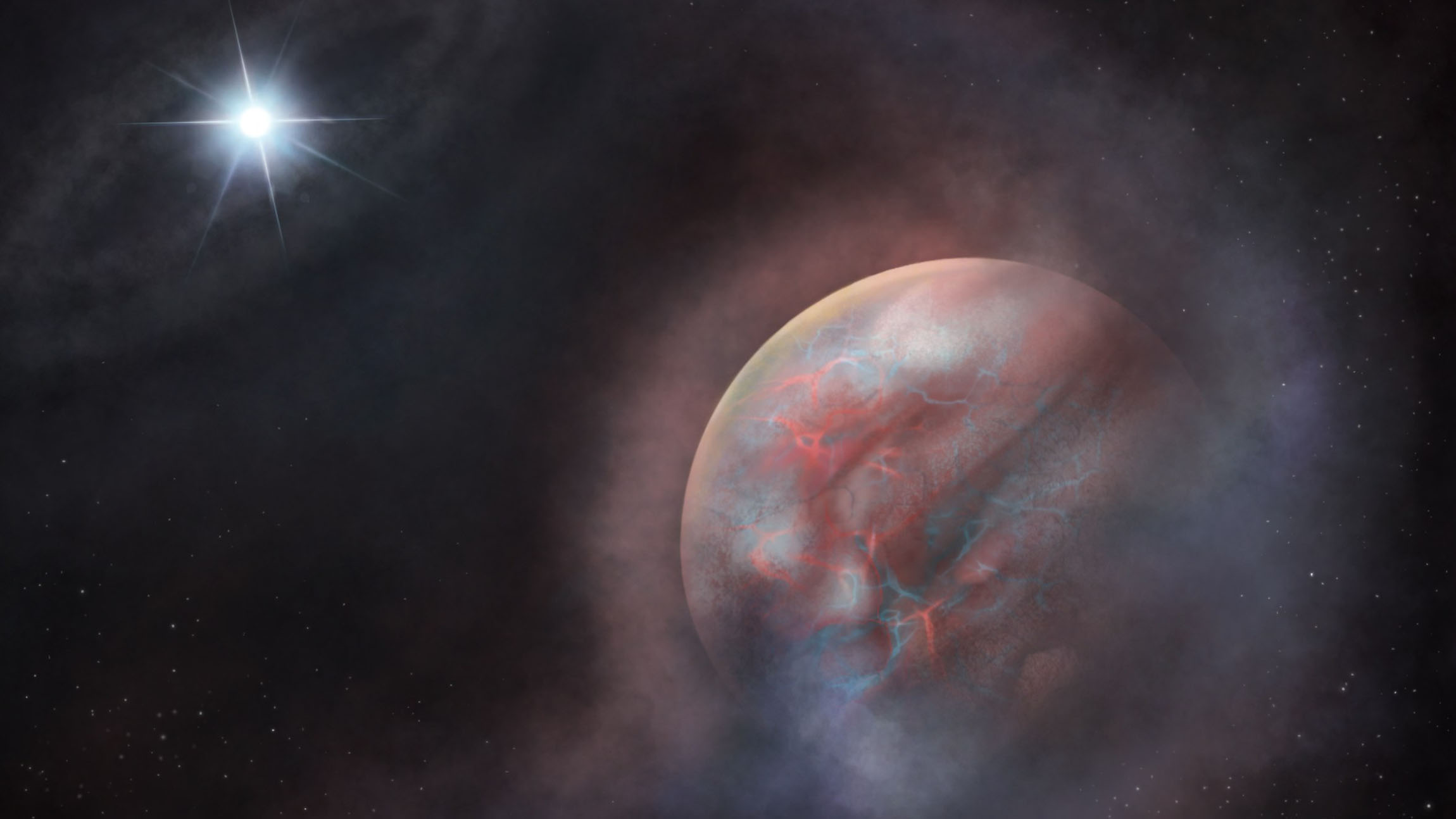Giant planet may have formed from the ashes of the dead star it circles