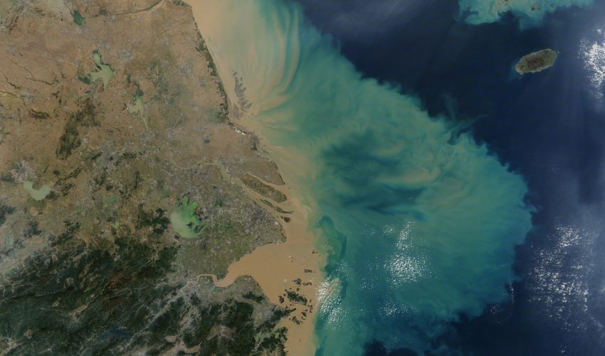 Today’s Image of the Day comes courtesy of the NASA Earth Observatory and features a look at the waters off the coast of China’s Jiangsu province.