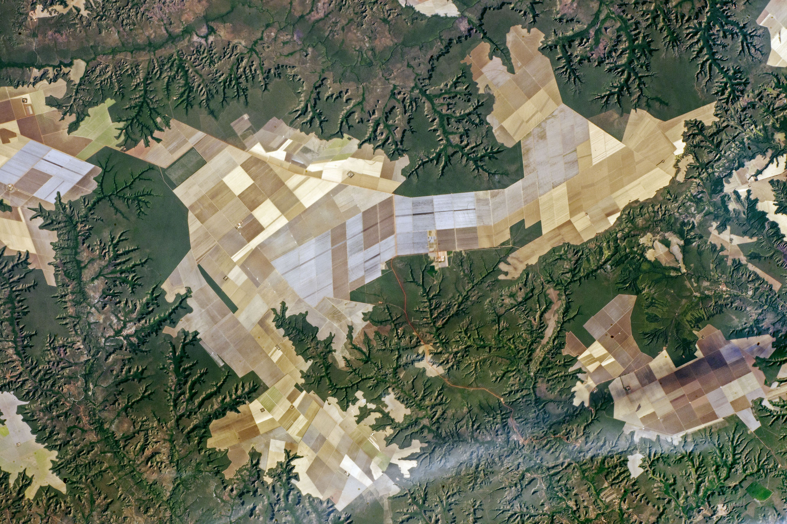 Today’s Image of the Day comes courtesy of the NASA Earth Observatory and features a look at sprawling agricultural fields in Brazil.