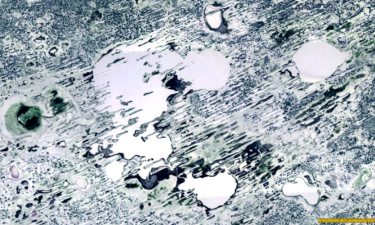 Today’s Image of the Day comes from the European Space Agency (ESA) and features a look at a very frozen Lake Chany in Russia.