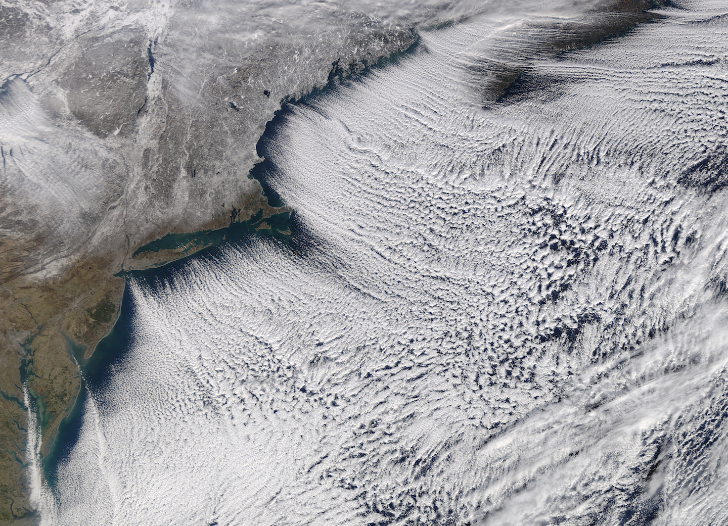 Today’s Image of the Day comes from the NASA Earth Observatory and features a look at frigid air over the northeastern United States.