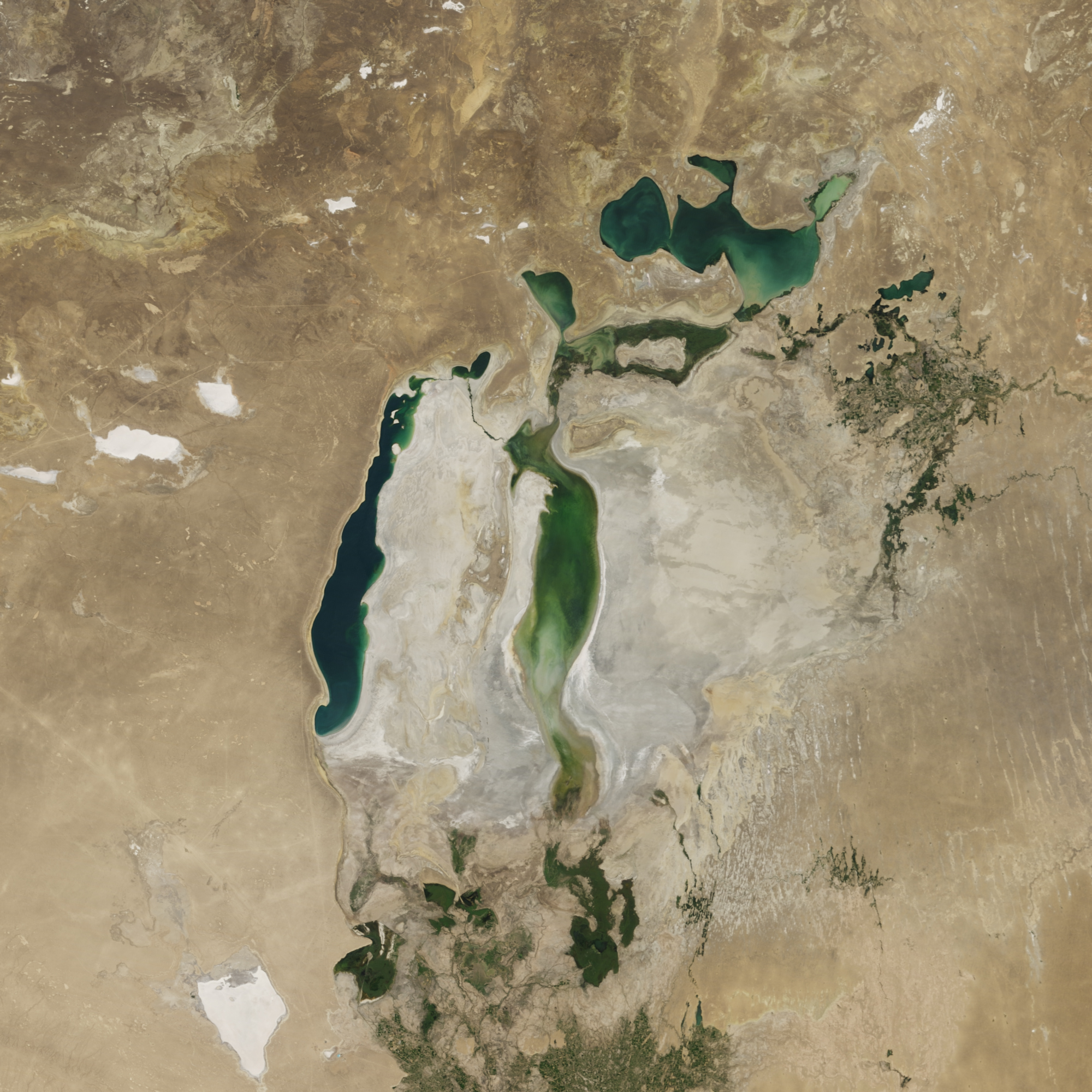 Today’s Image of the Day comes from the NASA Earth Observatory and features a look at the Aral Sea, which sits between Kazakhstan and Uzbekistan.