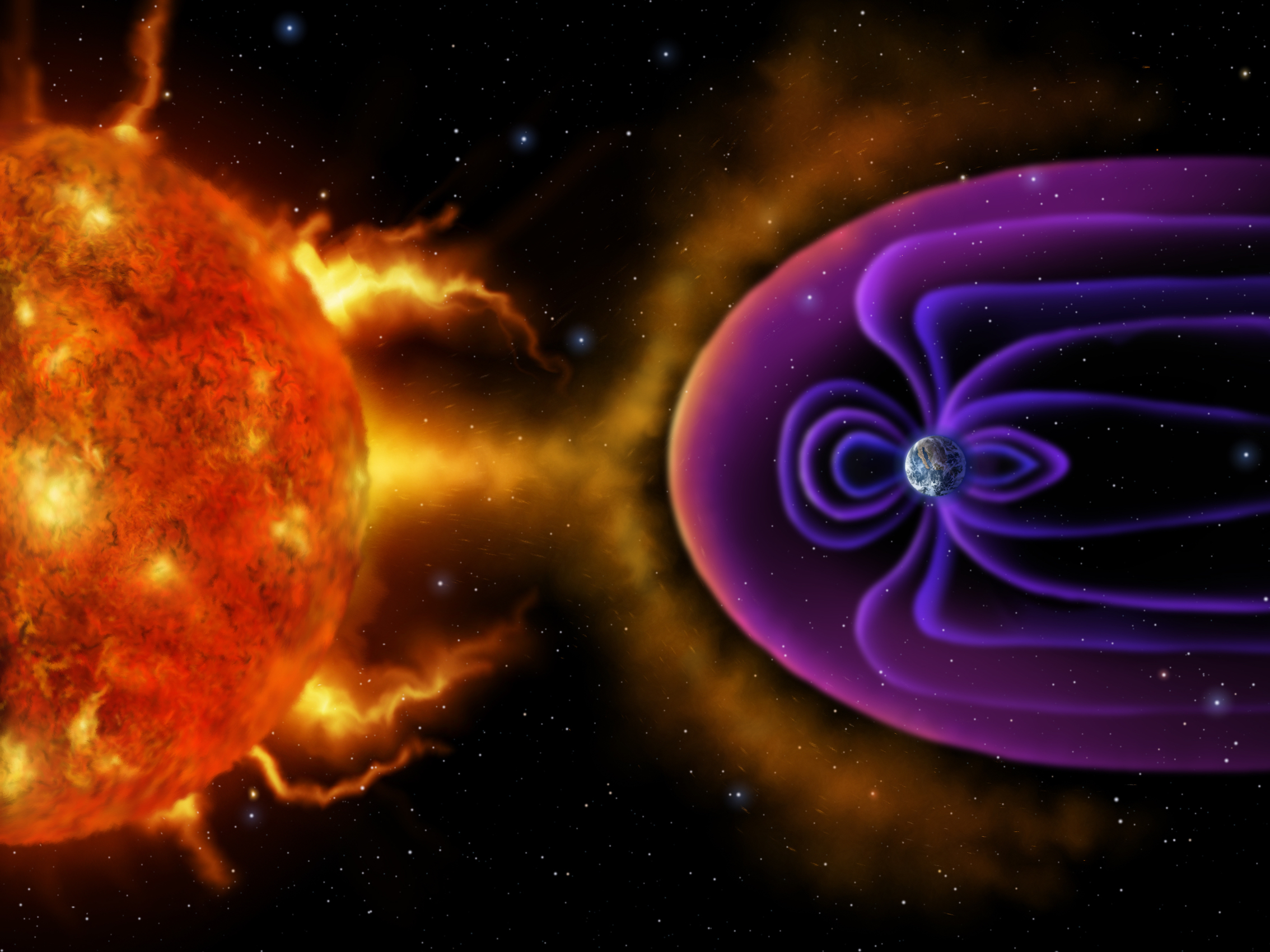 How Earth’s magnetic field protects us from solar radiation • Earth.com How Earth’s magnetic field protects us from solar radiation • Earth.com