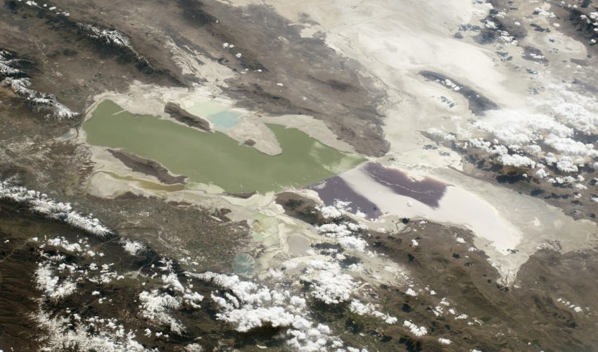 Today’s Image of the Day comes from the NASA Earth Observatory and features a look at the Great Salt Lake in northern Utah.
