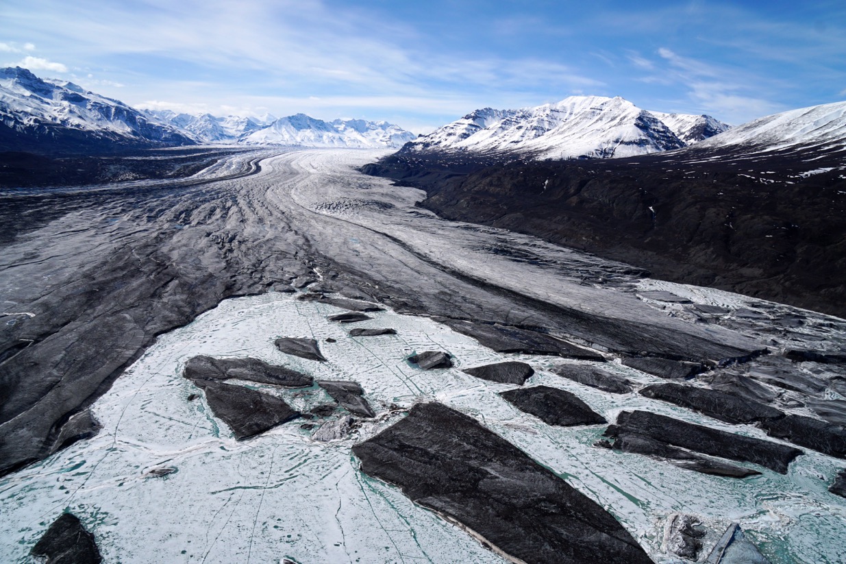 Today’s Image of the Day comes from the NASA Earth Observatory and features a stunning look at Alaska’s mountain glaciers.