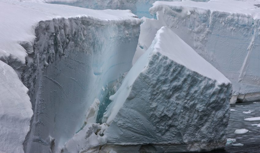 An international team of researchers led by the University of Adelaide is reporting that ocean swells produced by storm winds have caused the extreme decomposition of Antarctic ice shelves in recent decades.