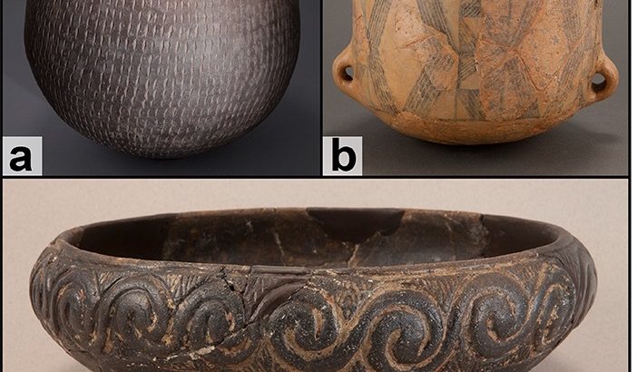 Researchers from Penn State have discovered pottery remnants that once contained fish, meat, and cheese as far back as 5,200 BCE.