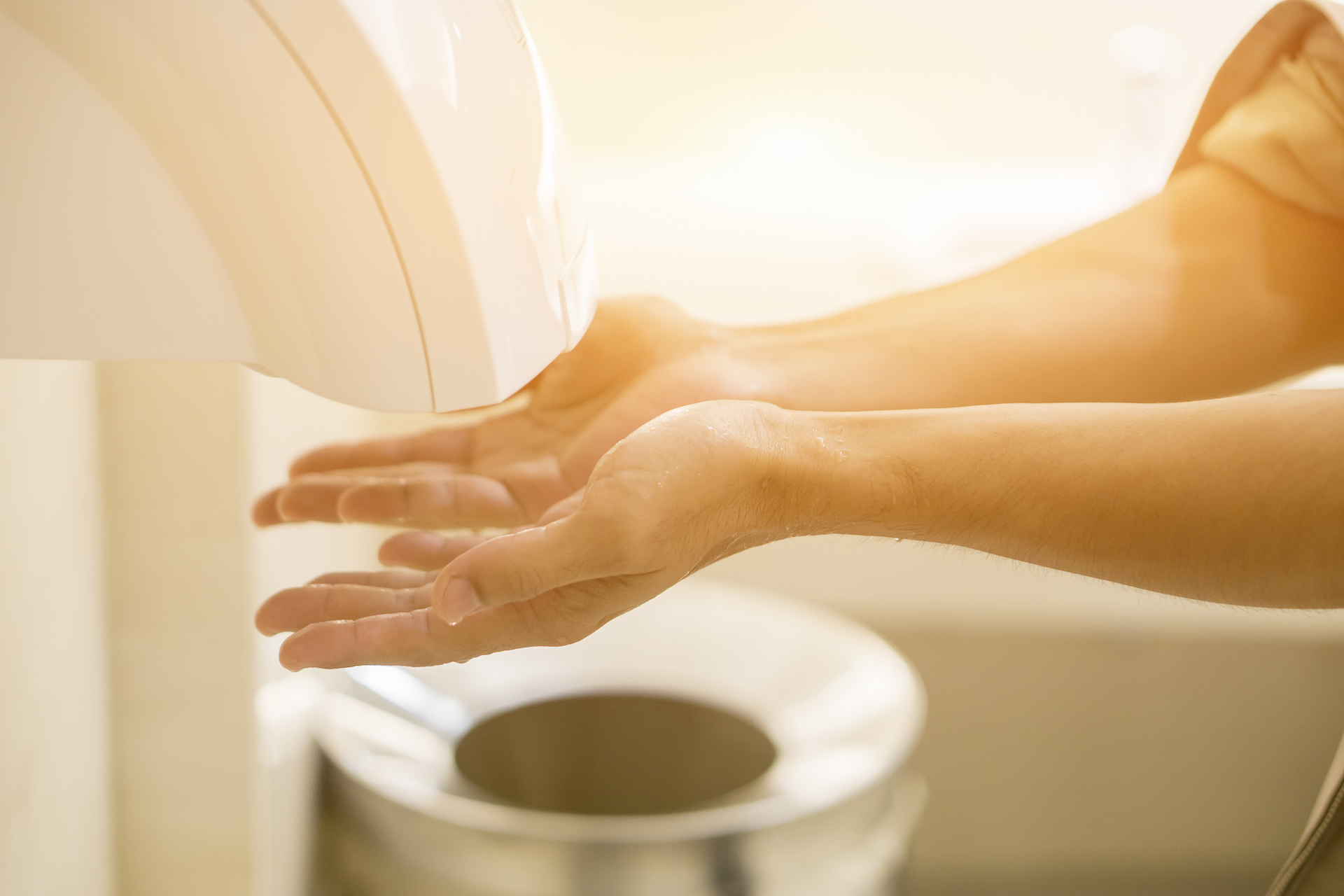 Air dryers spread five times more germs than paper towels
