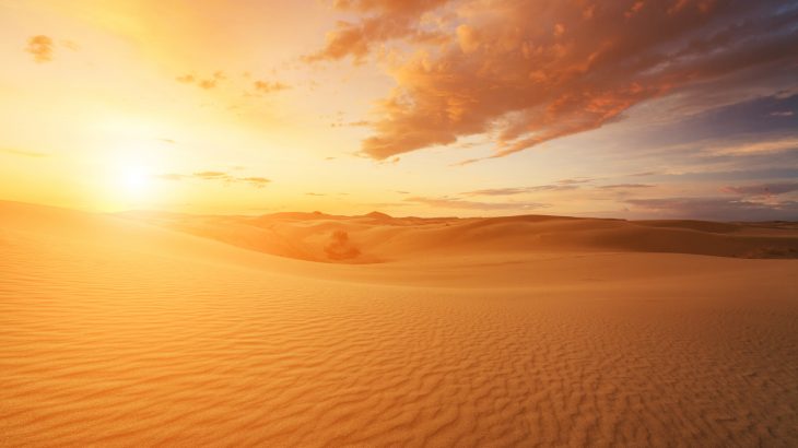 Sunlight absorption by methane is 10 times stronger over desert regions such as the Sahara Desert than elsewhere on Earth.