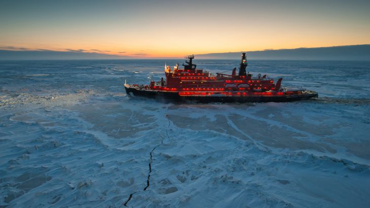 Melting ice in the Arctic has opened up shipping routes and made it easier for ships to navigate the once ice-covered seas.