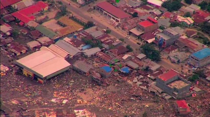 Rescue workers are desperately looking for survivors after a 7.5-magnitude earthquake triggered a devastating tsunami.
