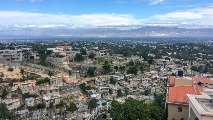 A 5.9 magnitude earthquake struck near Haiti on Saturday night about 12 miles northwest of the city of Port-de-Paix.