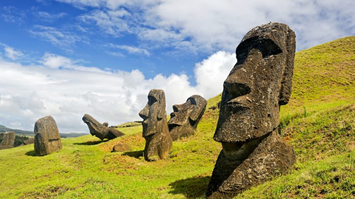A team of archaeologists believe that the ancient inhabitants of Easter Island may have used the stone heads to mark sources of fresh water.