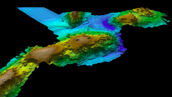 A research expedition has discovered a “lost ocean world” of underwater volcanoes about 250 miles off the coast of Tasmania.