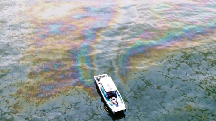 An oil spill has been steadily dumping oil into the Gulf of Mexico since 2004, when a mudslide buried an offshore platform.