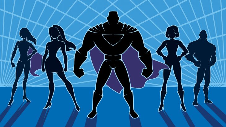 The heroes in superhero films often engage in more violent acts, on average, than their villainous counterpart.