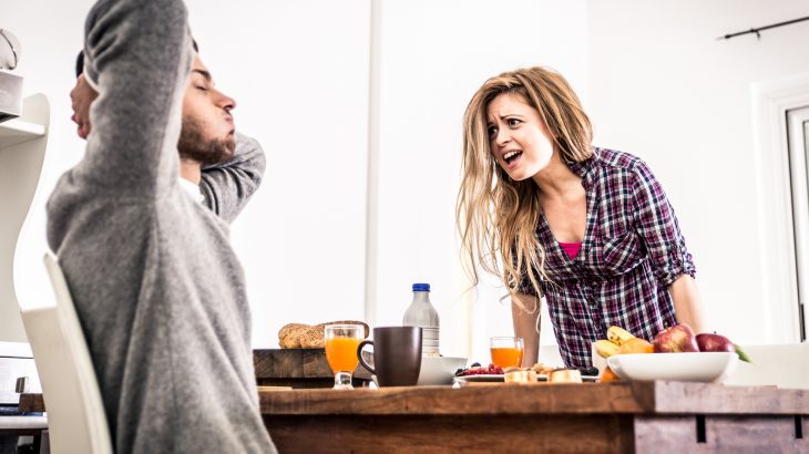 One couple's therapist is explaining how your brain is not necessarily on your side when you are in an argument with your partner.