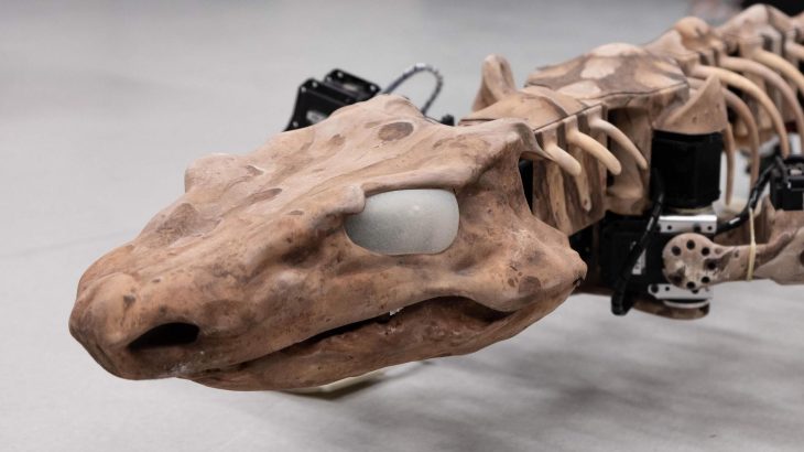 A giant lizard that lived almost 300 million years ago has been reconstructed by scientists in the form of a robot.