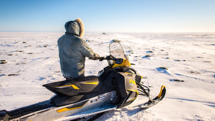 The trails used by Indigenous Arctic communities to navigate on sea-ice, rivers, and frozen ground are critically important for travel between settlements.