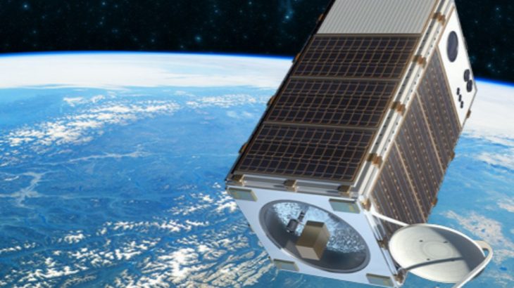 An artist's concept of the Environmental Defense Fund's MethaneSAT, one of the cutting-edge satellites being developed to monitor methane emissions linked to climate change.