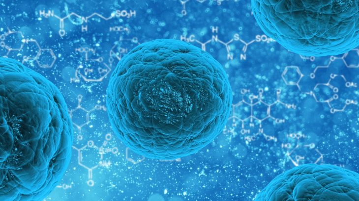 Artists rendering of microbes in the body