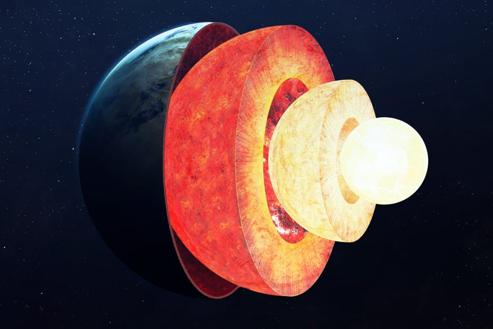 Molten liquid layers in the Earth’s core separate like oil and vinegar