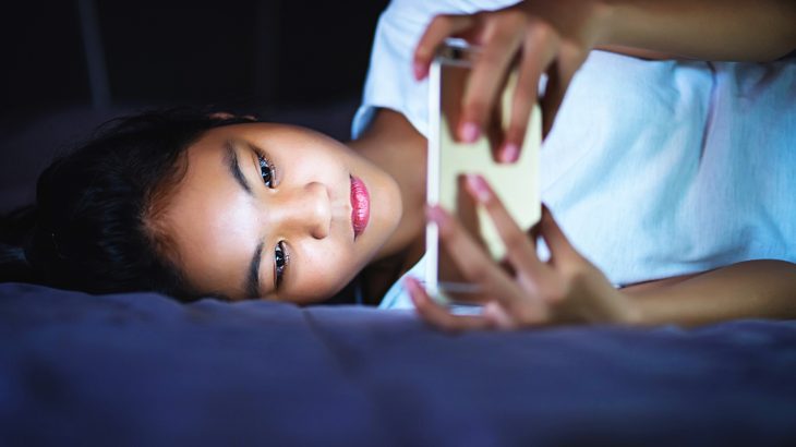 Excessive blue light exposure at bedtime negatively affects sleep quality, mood, and concentration among adolescents.