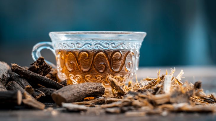 Licorice is commonly used in herbal teas for promoting digestive and respiratory health, but it may also cause serious side effects.