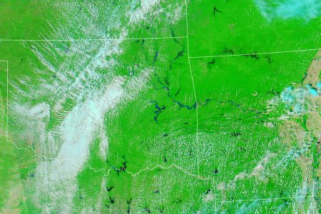Today's Image of the Day from NASA Earth Observatory features a view of the widespread flooding across rivers in the southern and central United States as a result of an unusually wet spring.