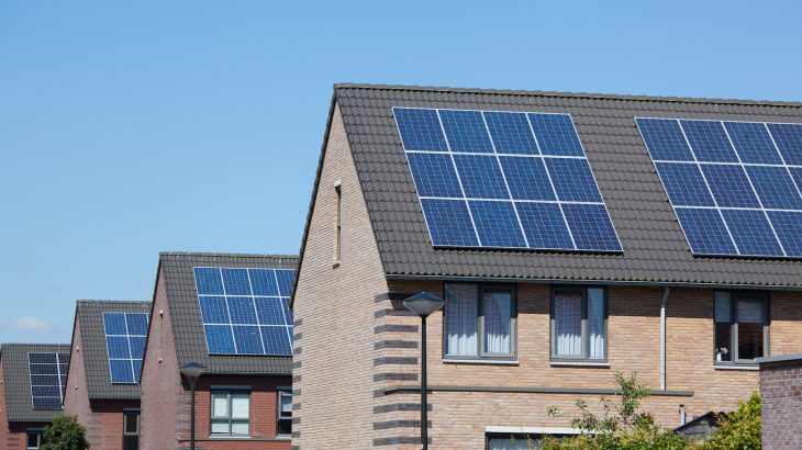 Sustainable net-zero energy communities take advantage of energy efficient buildings, solar power panels, and other renewable energy sources to power homes.