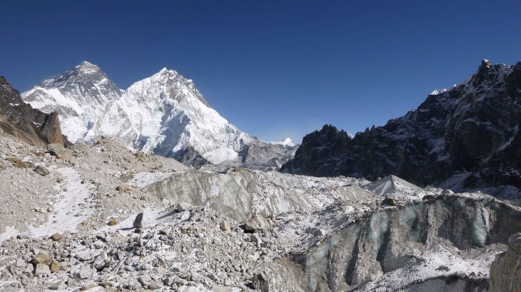 The melting of the Himalayan glaciers has dramatically accelerated, losing about a vertical foot and a half of ice each year since 2000.