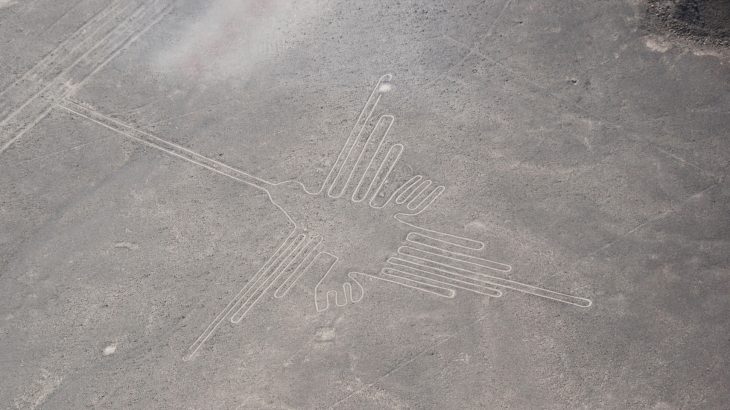 Roughly 400 kilometers south of Lima, Peru is a desert landscape on which the enormous profiles of animals and plants are etched into the plains.