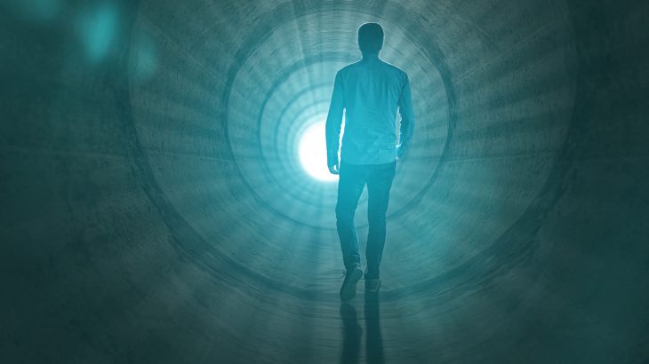 10% of people have had a “near-death” experience, where they with symptoms that may include out-of-body sensations, hallucinations, racing thoughts, and time distortion.