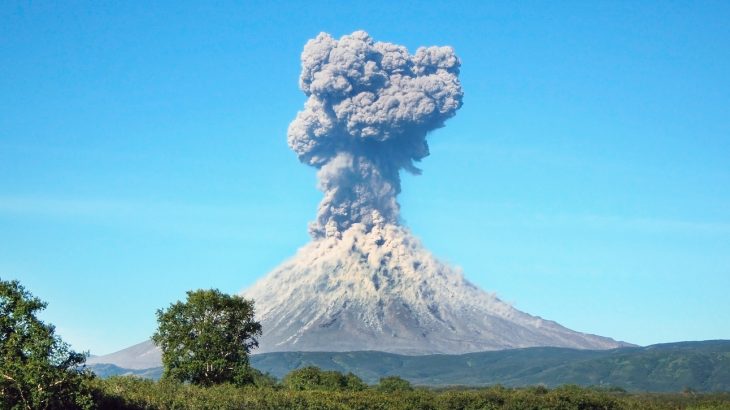 Researchers have constructed a model to help predict how particles move through the atmosphere after being emitted from a large geological event like a volcanic eruption.