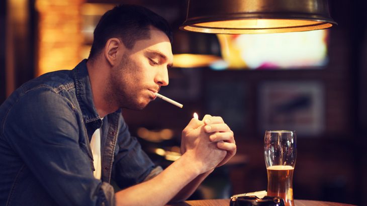 Both nicotine and alcohol use within four hours of bedtime led to worse sleep continuity, according to a new study.
