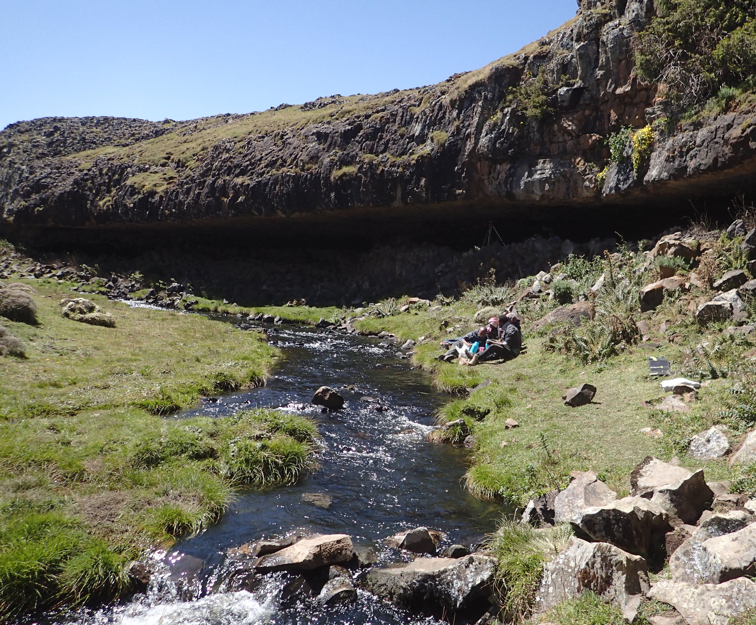 During the last ice age, humans in Africa lived in the