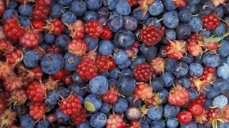 blueberry, raspberry