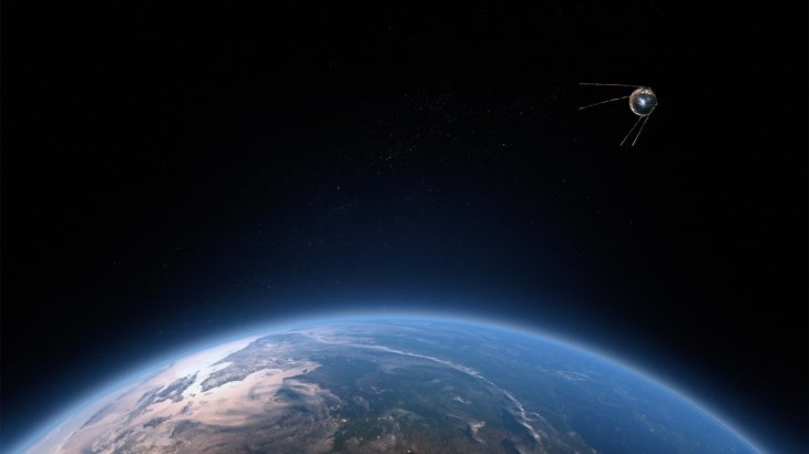 satellite in space