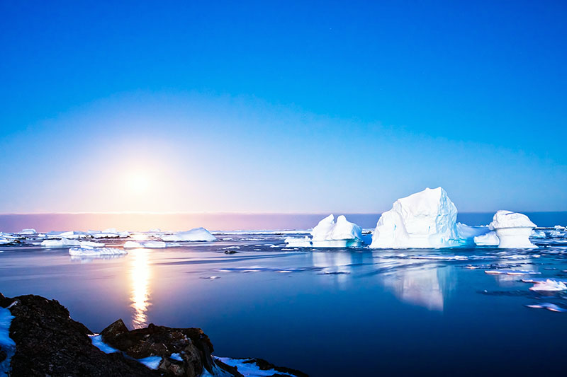 Summer night in Antarctica