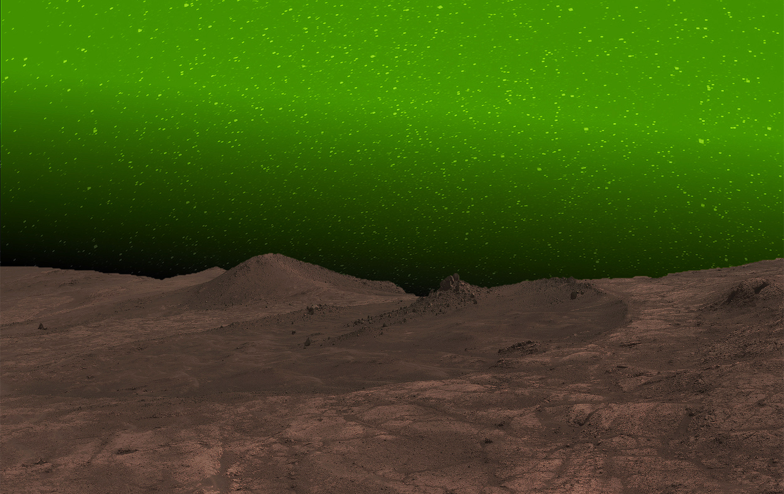 Why the Martian sky often has an eerie green 'nightglow'