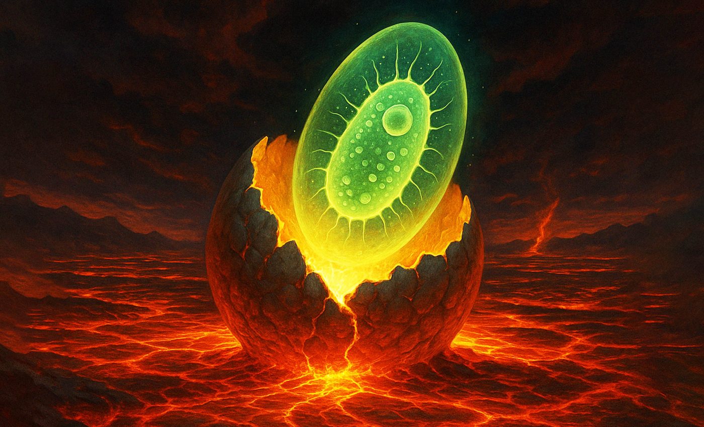 تصویری فرضی از آخرین جد مشترک جهانی (LUCA)