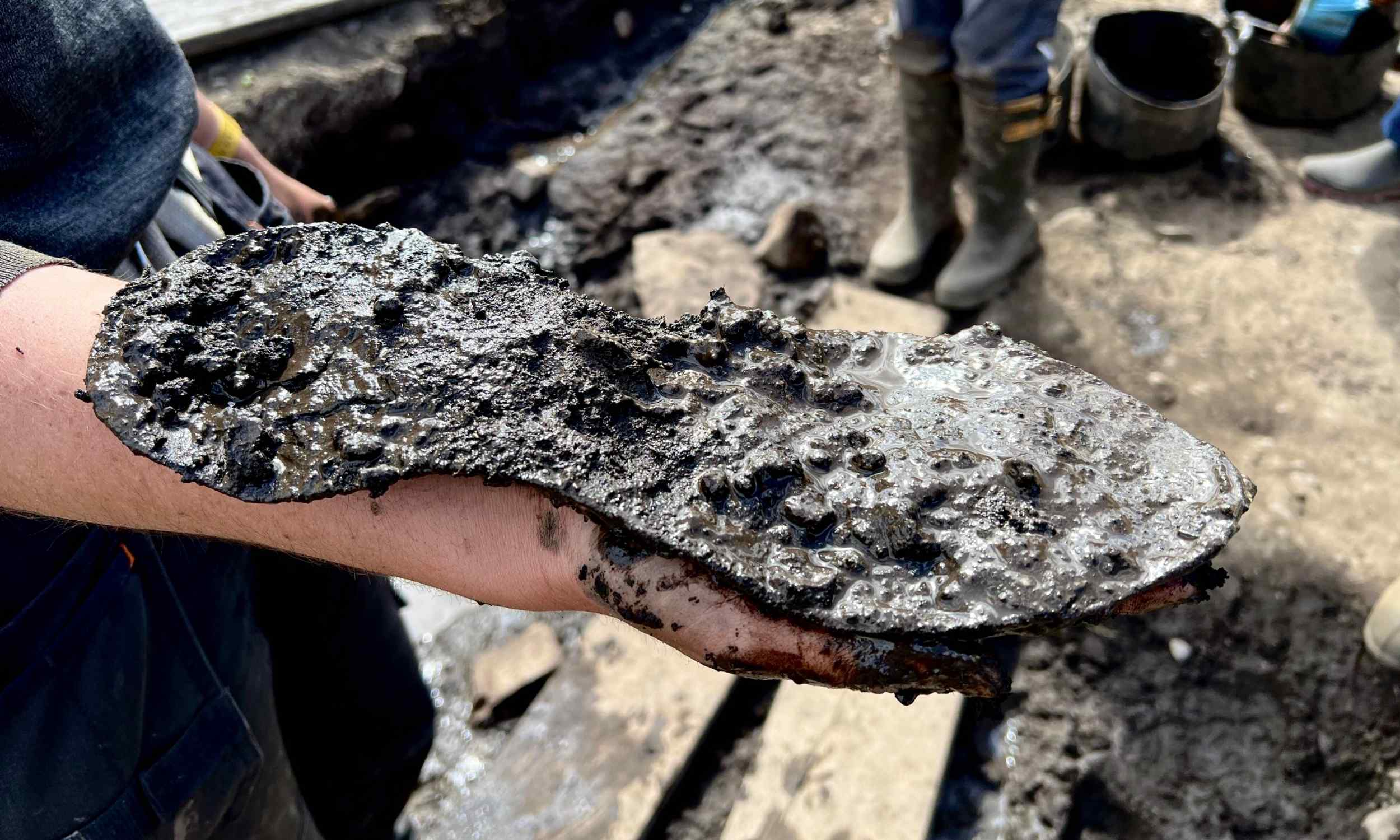 Archaeologists discover giant shoes dating back 2,000 years