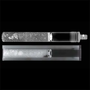 The sample has been unopened since it was first collected in 1972. Credit: Dave Edey and Romy Hanna, UTCT, Jackson School of Geosciences/NASA