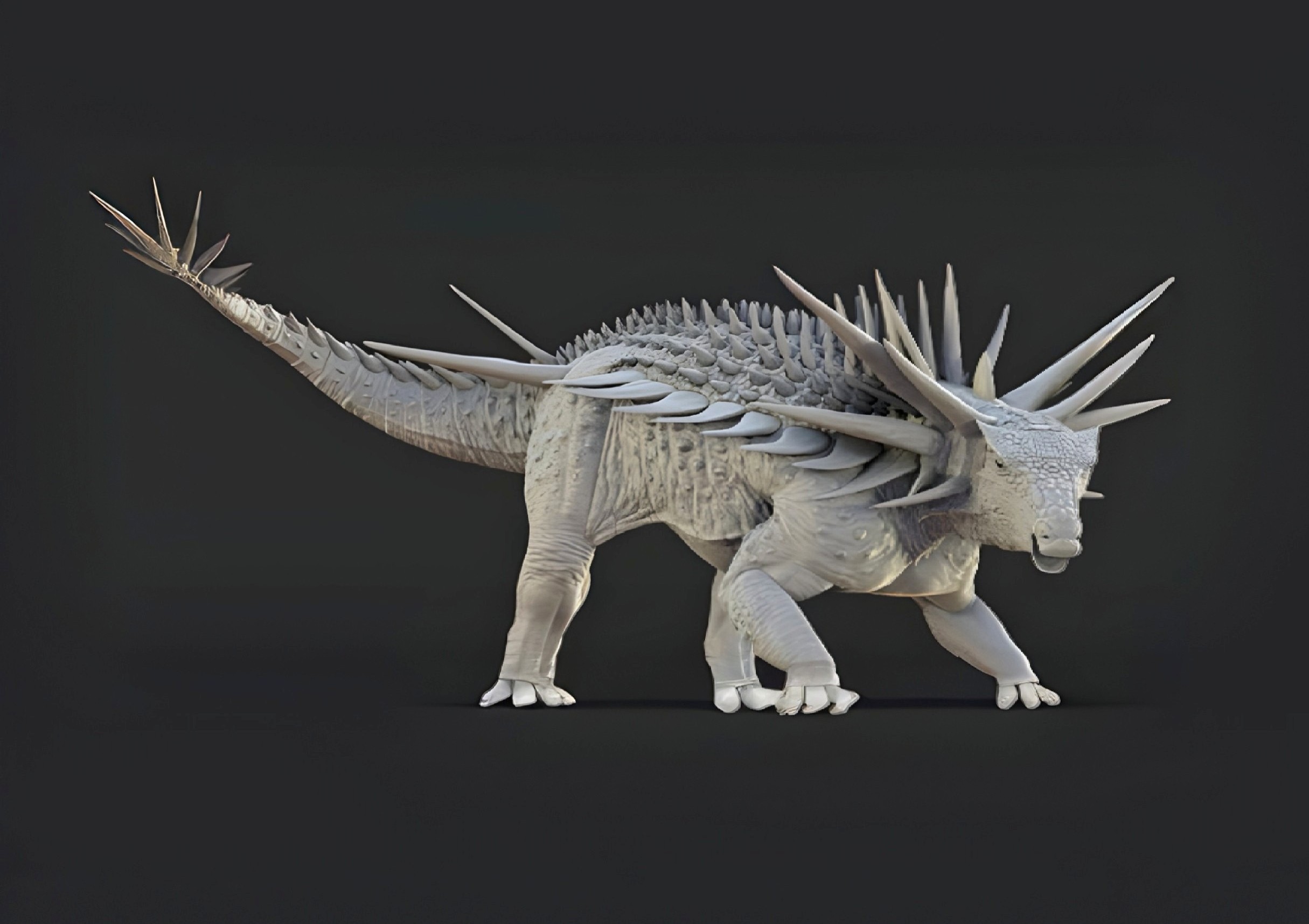 World's weirdest dinosaur had a spike collar and secret tail weapon