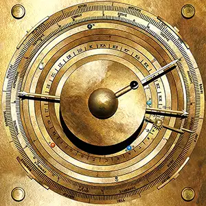 Computer model of the Greek Antikythera Mechanism found on a shipwreck from the First Century, BCE. Credit: Nature