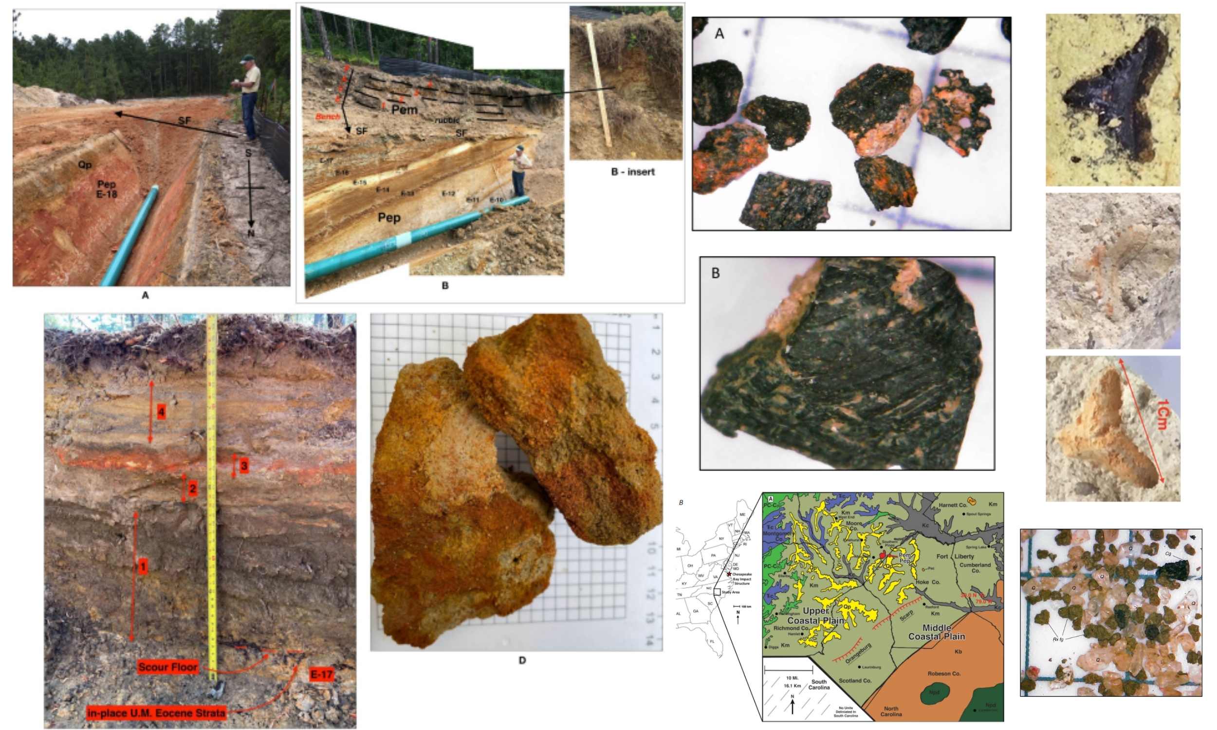 Direct evidence found of an impact and tsunami in North Carolina