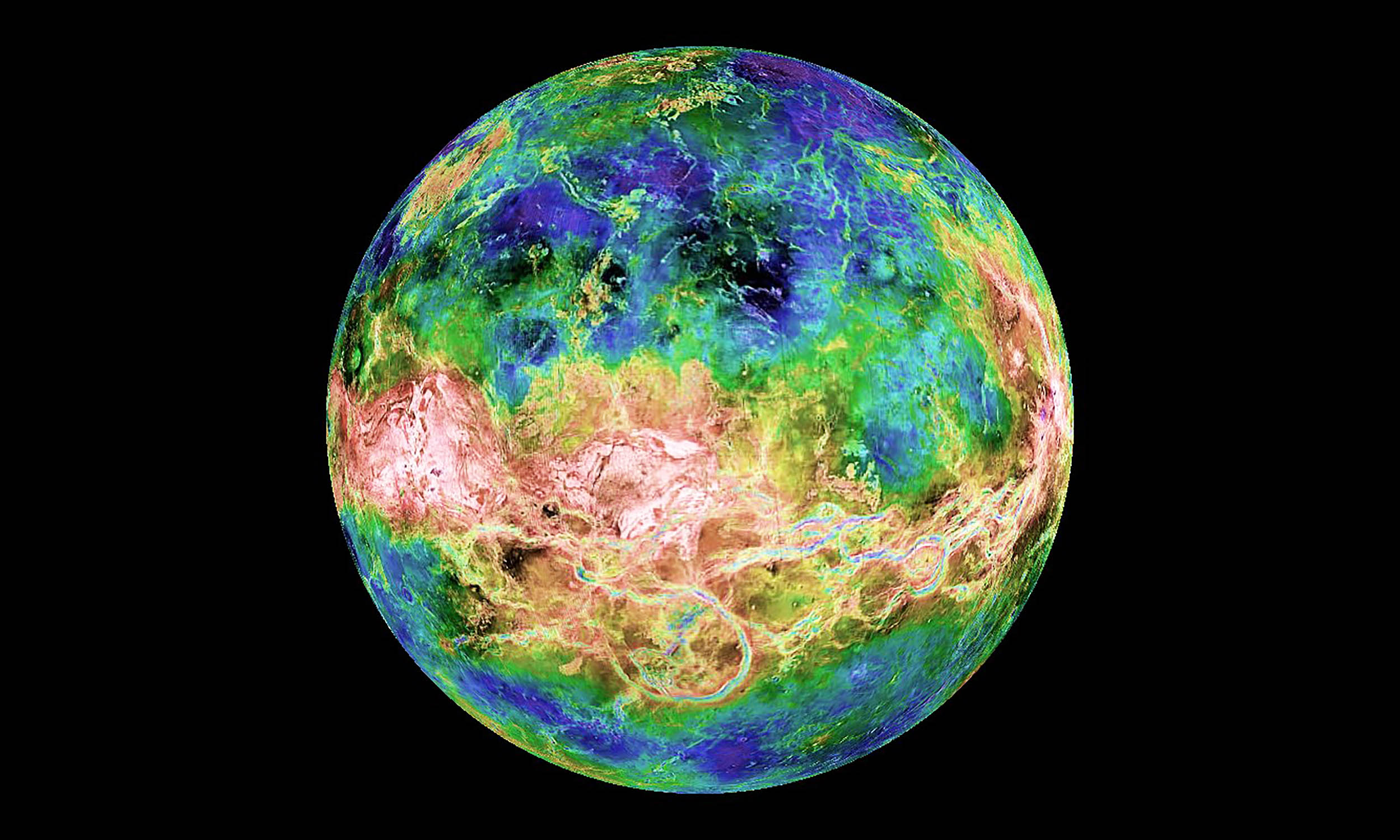 Hidden barrier inside Venus creates ring-shaped coronae features