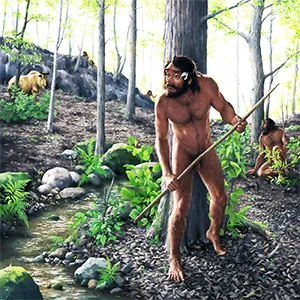 Illustration of Yunxian 2 hunting activity. Image by NI Xijun, BAI Jiannan