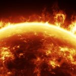 Solar rain falls on the Sun during flares, and it's not water. Credit: NASA