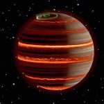 Webb Telescope issues the first weather report for an exoplanet, SIMP 0136. Credit: Evert Nasedkin